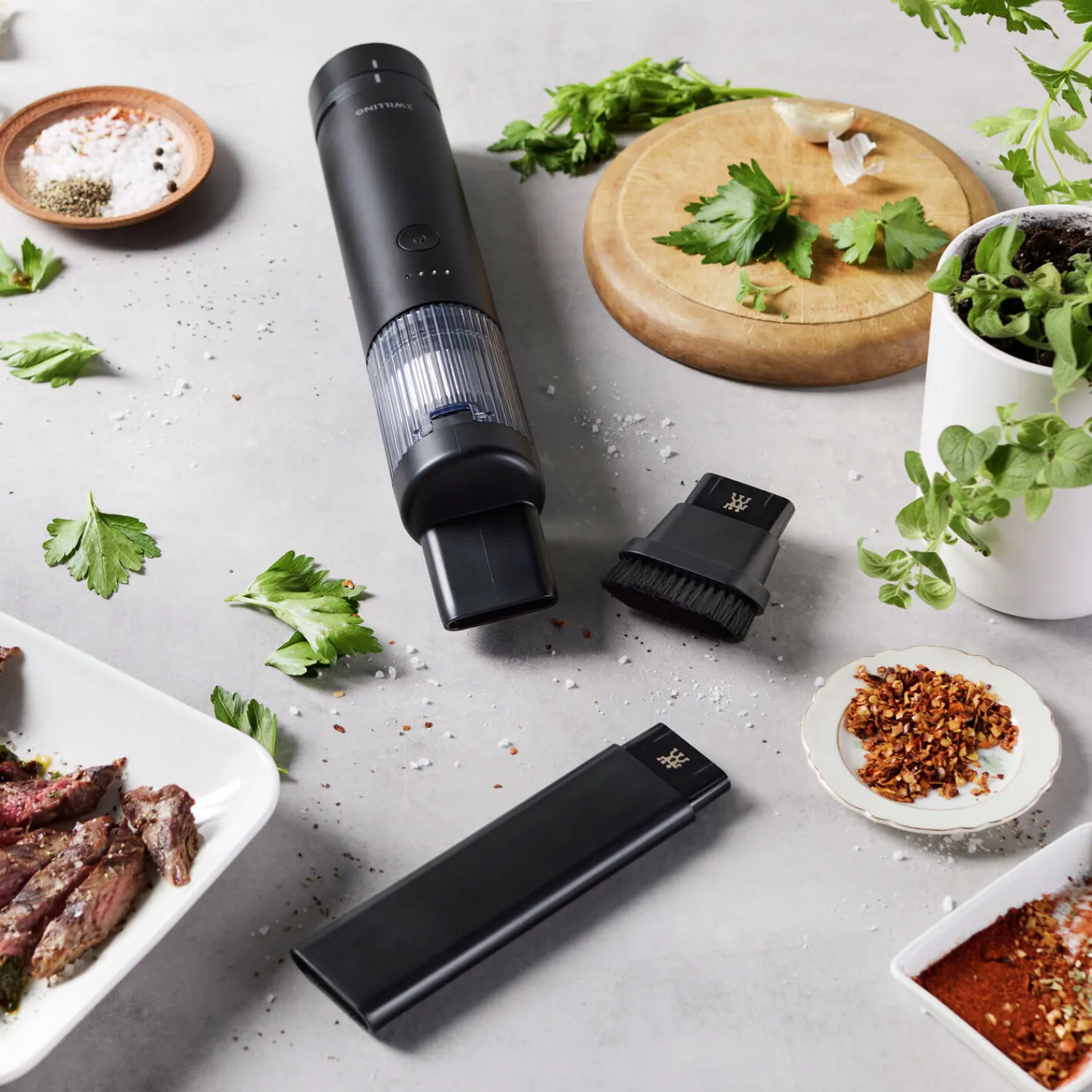 ZWILLING Aspirateur de table sans fil, Kit de démarrage avec batterie Clearance