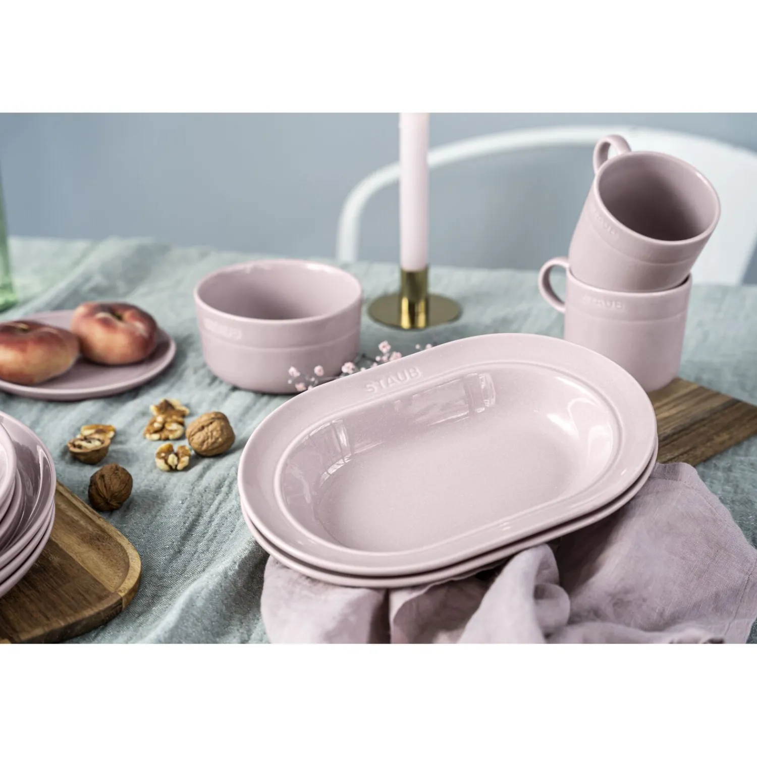 Staub Assiette 25 cm, Céramique, Fleur de Cerisier Outlet