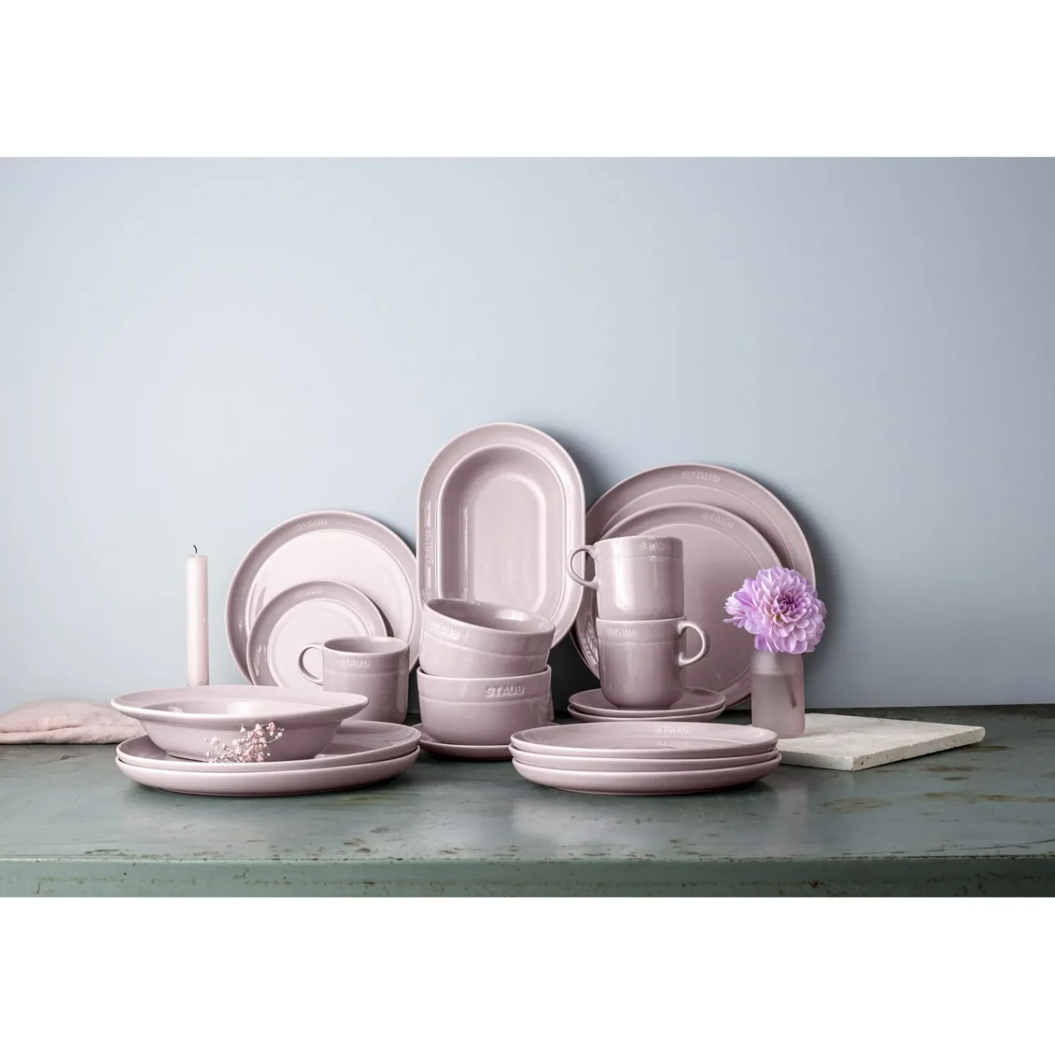 Staub Assiette 25 cm, Céramique, Fleur de Cerisier Outlet