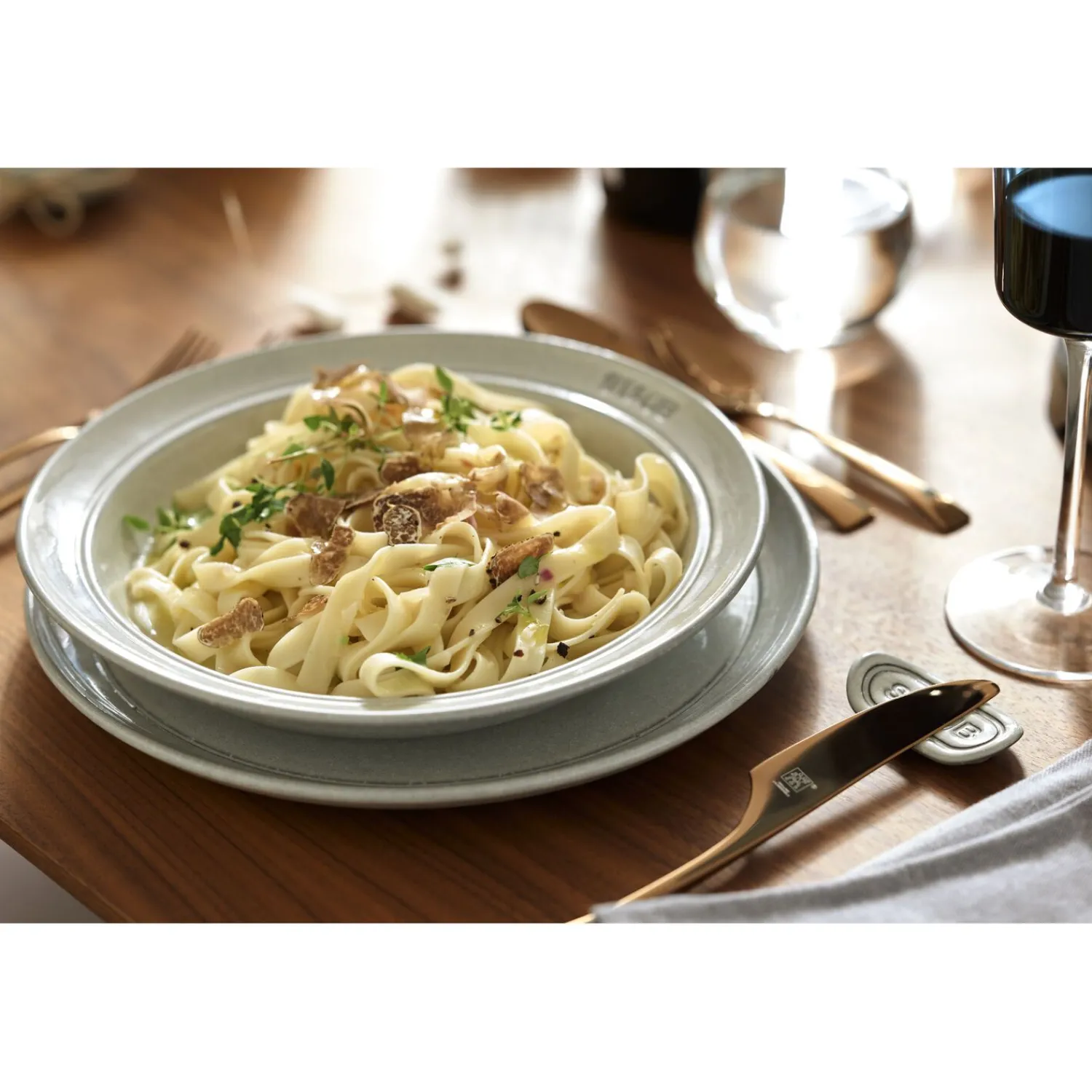 Staub Assiette 24 cm, Céramique, Truffe blanche Hot