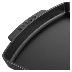 Staub Assiette de service 33 cm x 22 cm, Fonte, Noir mat Best