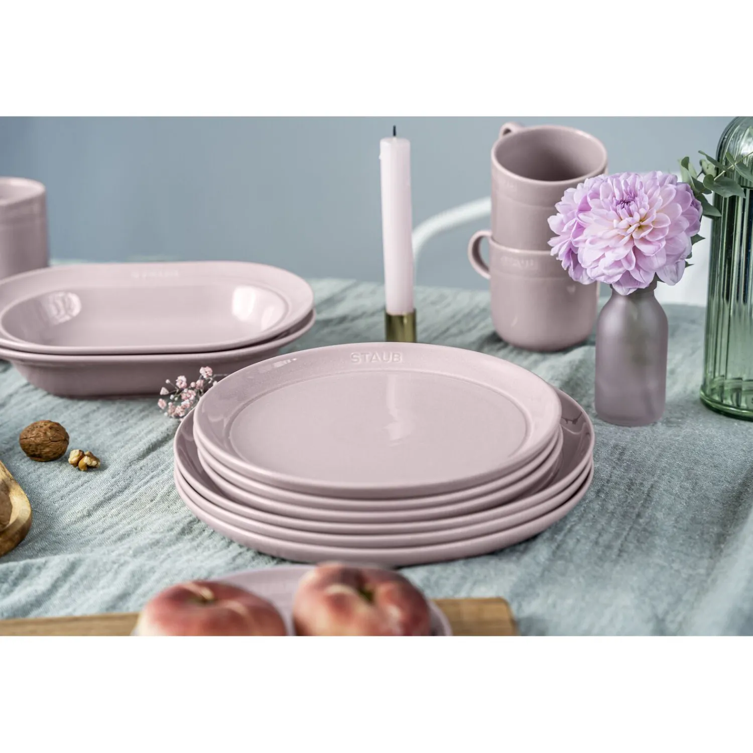 Staub Assiette plat 20 cm, Céramique, Fleur de Cerisier Hot
