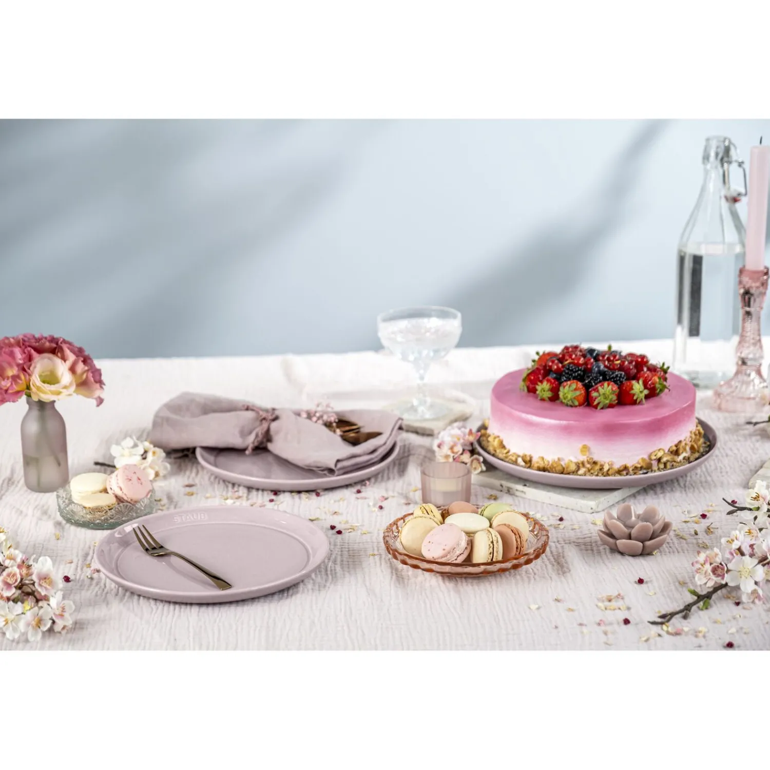 Staub Assiette plat 20 cm, Céramique, Fleur de Cerisier Hot