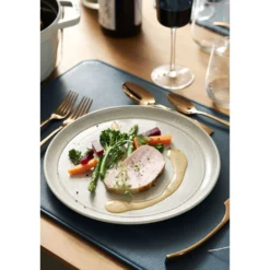 Staub Assiette plat 26 cm, Céramique, Truffe blanche