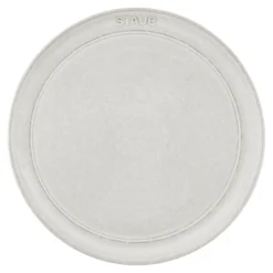 Staub Assiette plat 22 cm, Céramique, Truffe blanche Discount