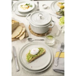 Staub Assiette plat 22 cm, Céramique, Truffe blanche Discount