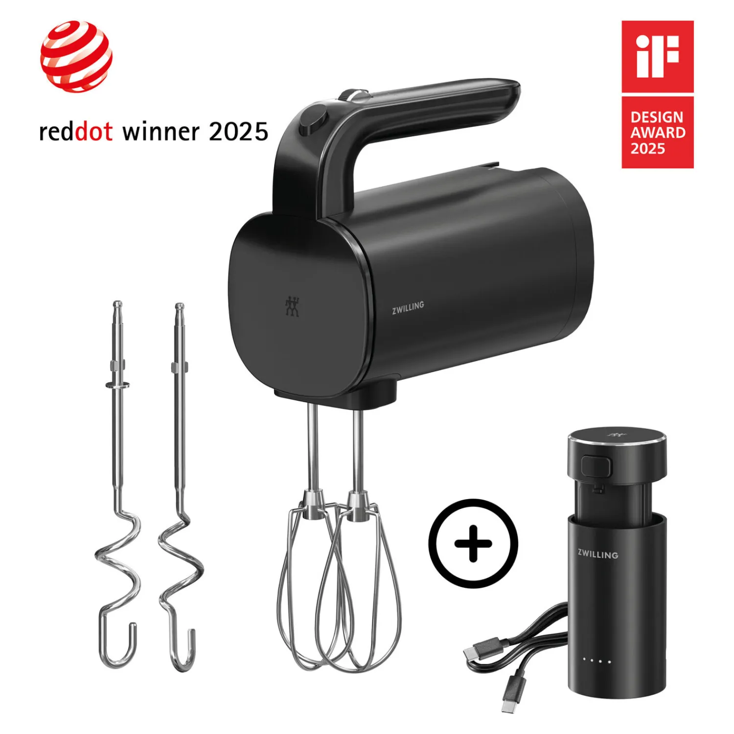 ZWILLING Batteur électrique sans fil, Kit de démarrage avec batterie