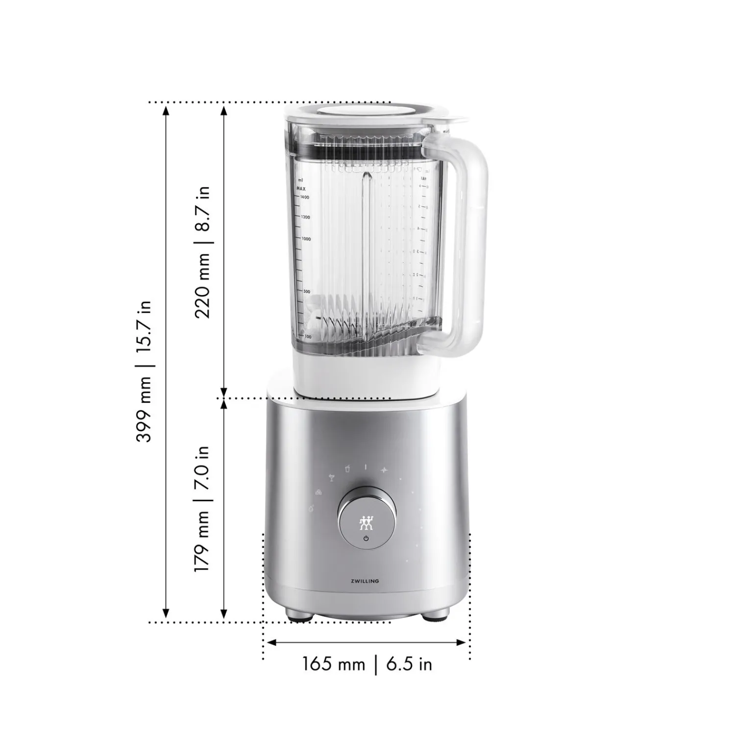 ZWILLING Blender universel, AC Motor, Argent Sale