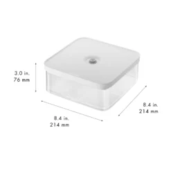 ZWILLING Bo&icirc;te CUBE L / 21 cm, transparent-blanc Online