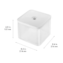 ZWILLING Boîte CUBE 2L / 21 cm, transparent-blanc Online