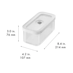 ZWILLING Bo&icirc;te CUBE M / 21 cm, transparent-blanc