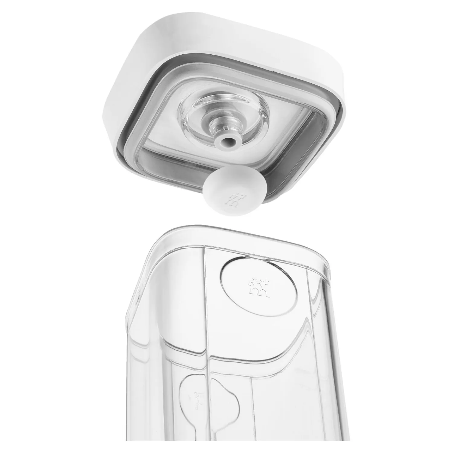 ZWILLING Boîte CUBE 4S / 11 cm, transparent-blanc Clearance