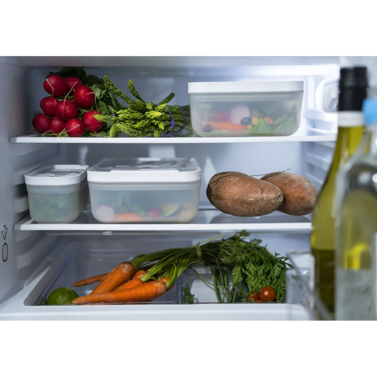 ZWILLING Boîte pour réfrigérateur sous vide, Plastique, semi transparent-Gris Discount