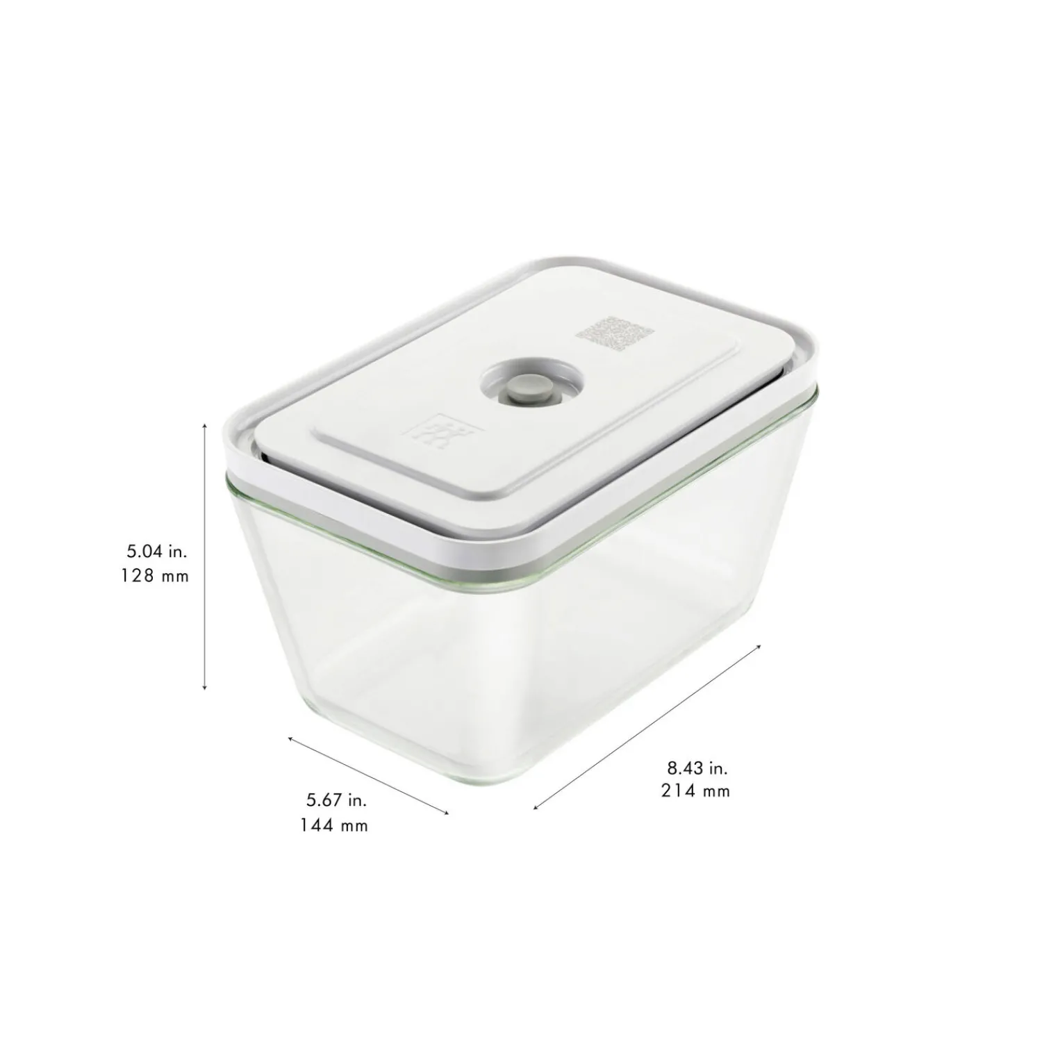 ZWILLING Boîte sous vide L, Verre, Gris Clearance