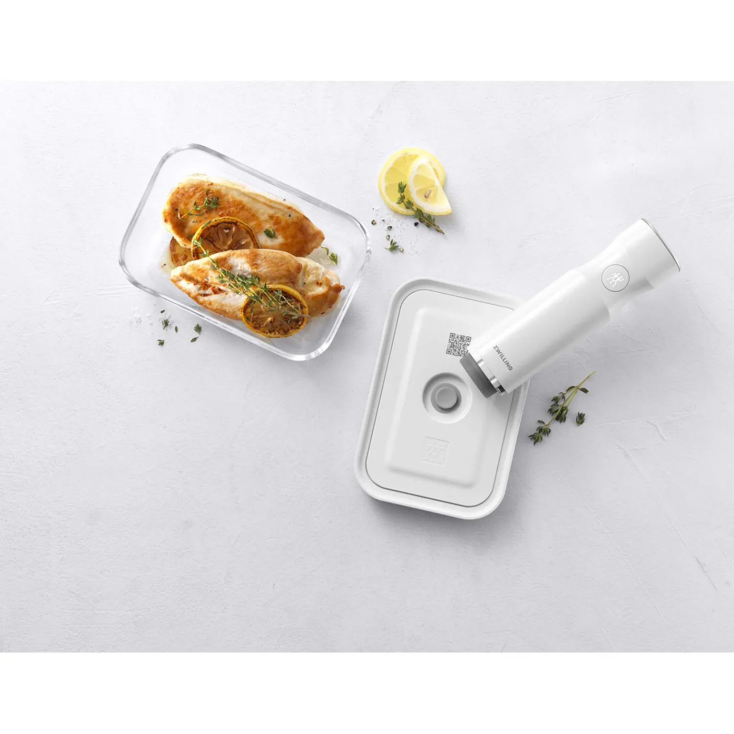 ZWILLING Boîte sous vide L, Verre, Gris Clearance