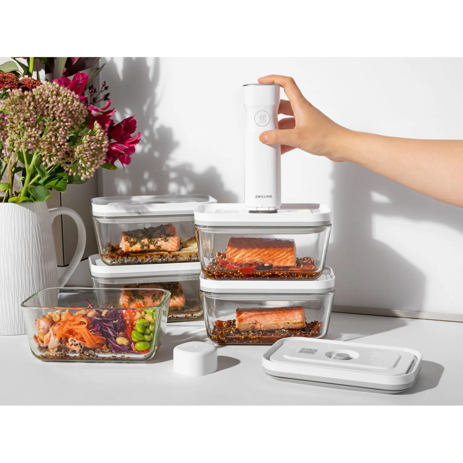ZWILLING Boîte sous vide M, Verre, Gris Discount