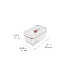 ZWILLING Boîte sous vide M, Verre, Rouge Outlet