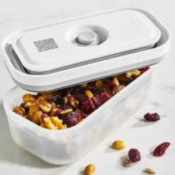 ZWILLING Boîte sous vide S, Plastique, semi transparent-Gris New