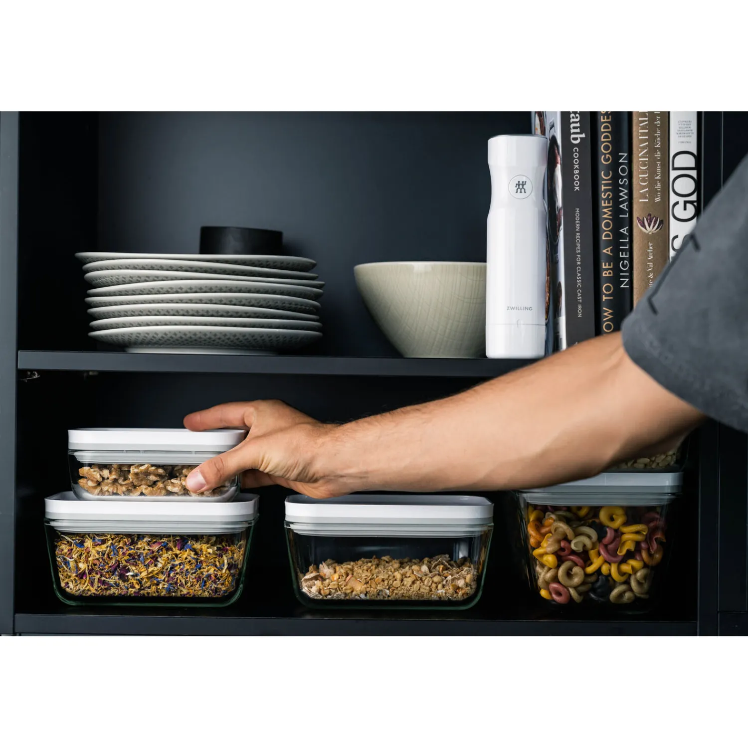 ZWILLING Boîte sous vide S, Verre, Gris Discount