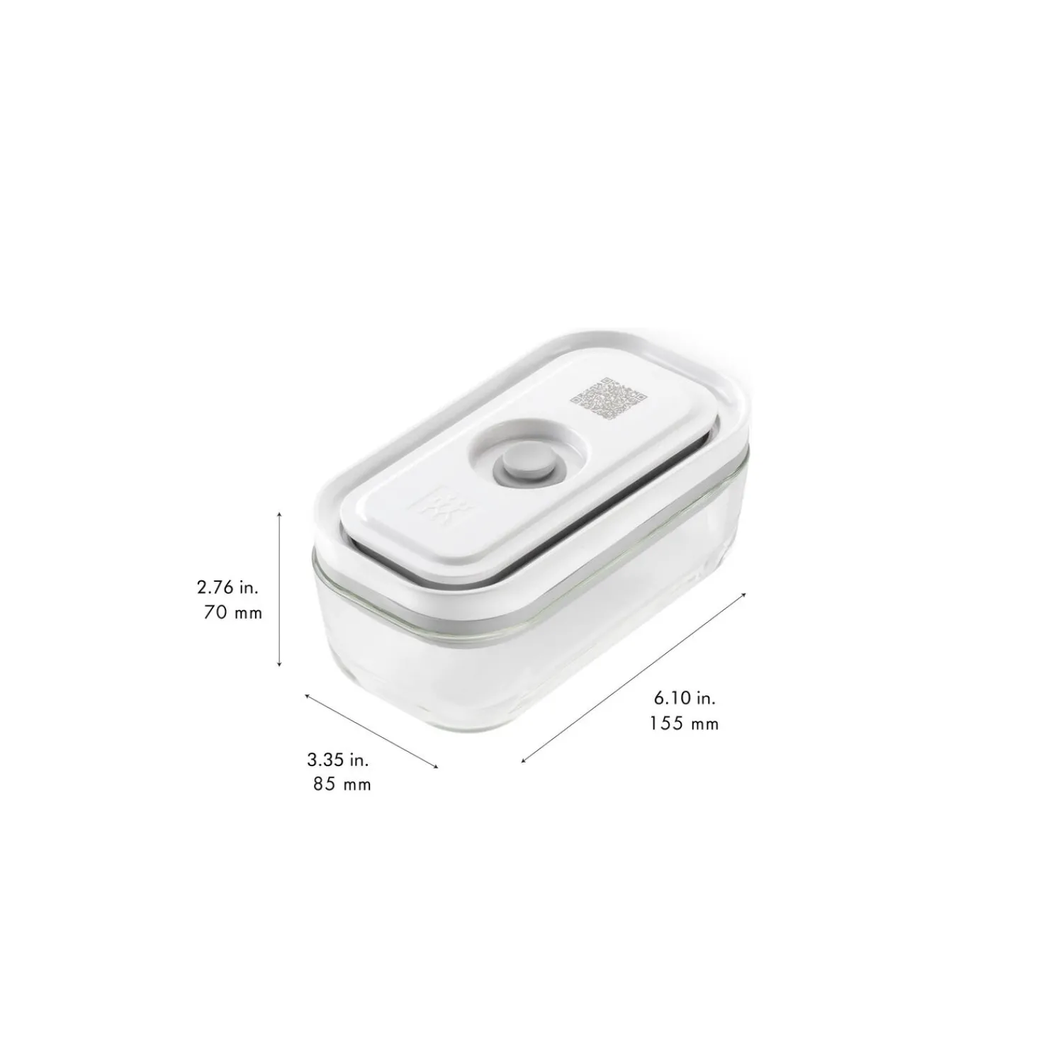 ZWILLING Boîte sous vide S, Verre, Gris Discount