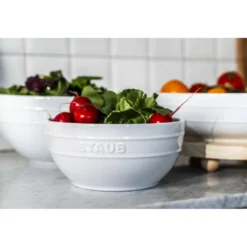 Staub Bol 18 cm, Céramique, Blanc Best