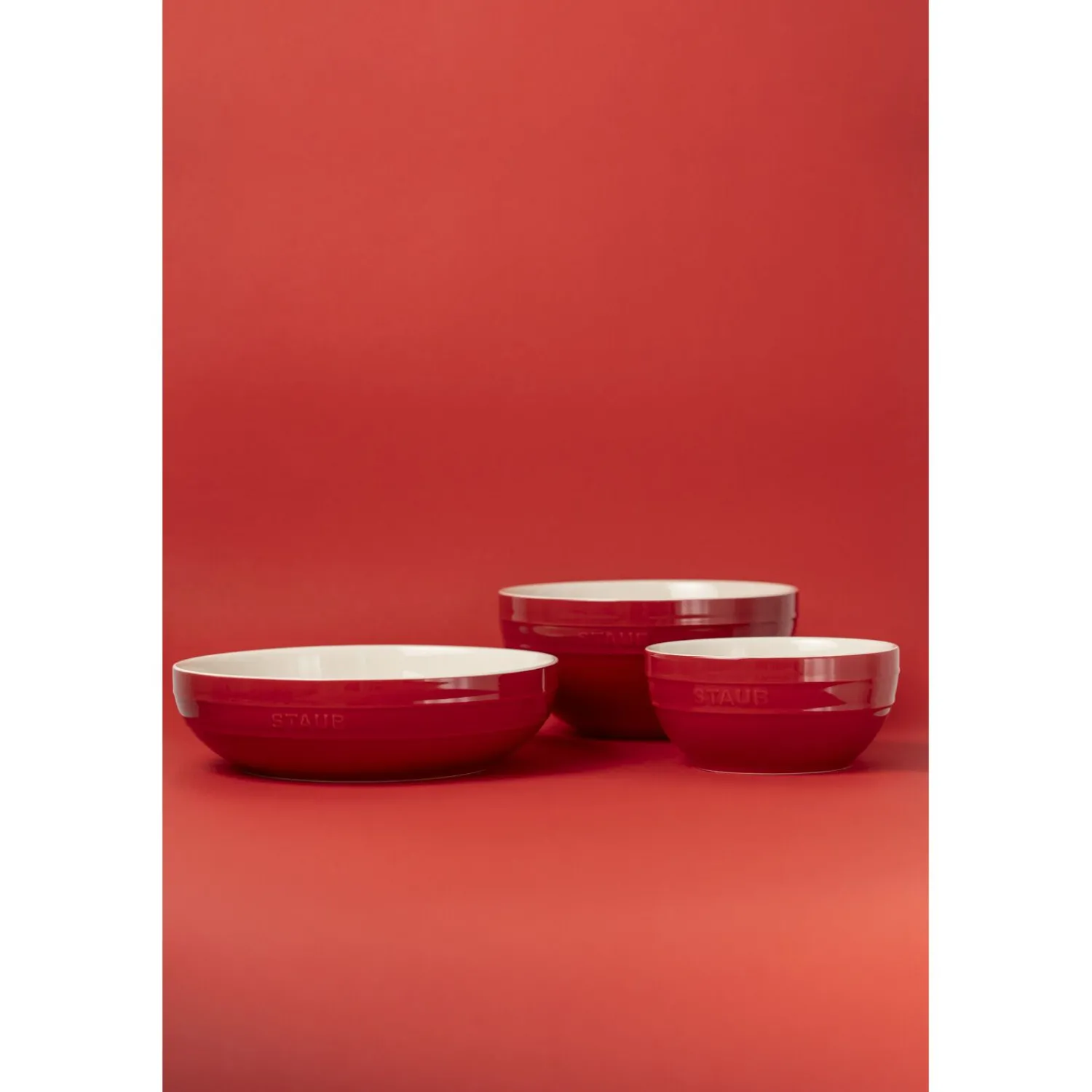 Staub Bol 24 cm, Céramique, Cerise Clearance