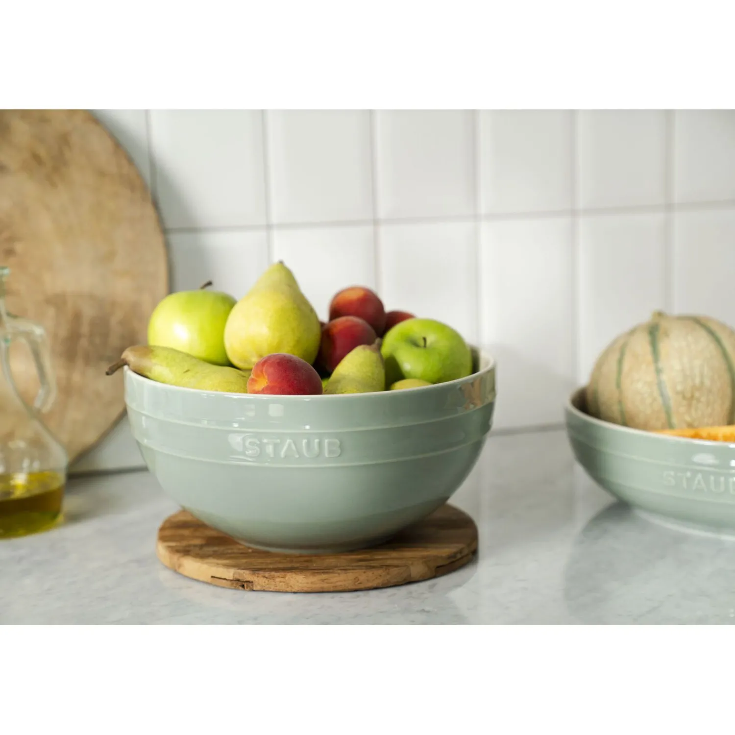 Staub Bol 24 cm, Céramique, Eucalyptus Discount