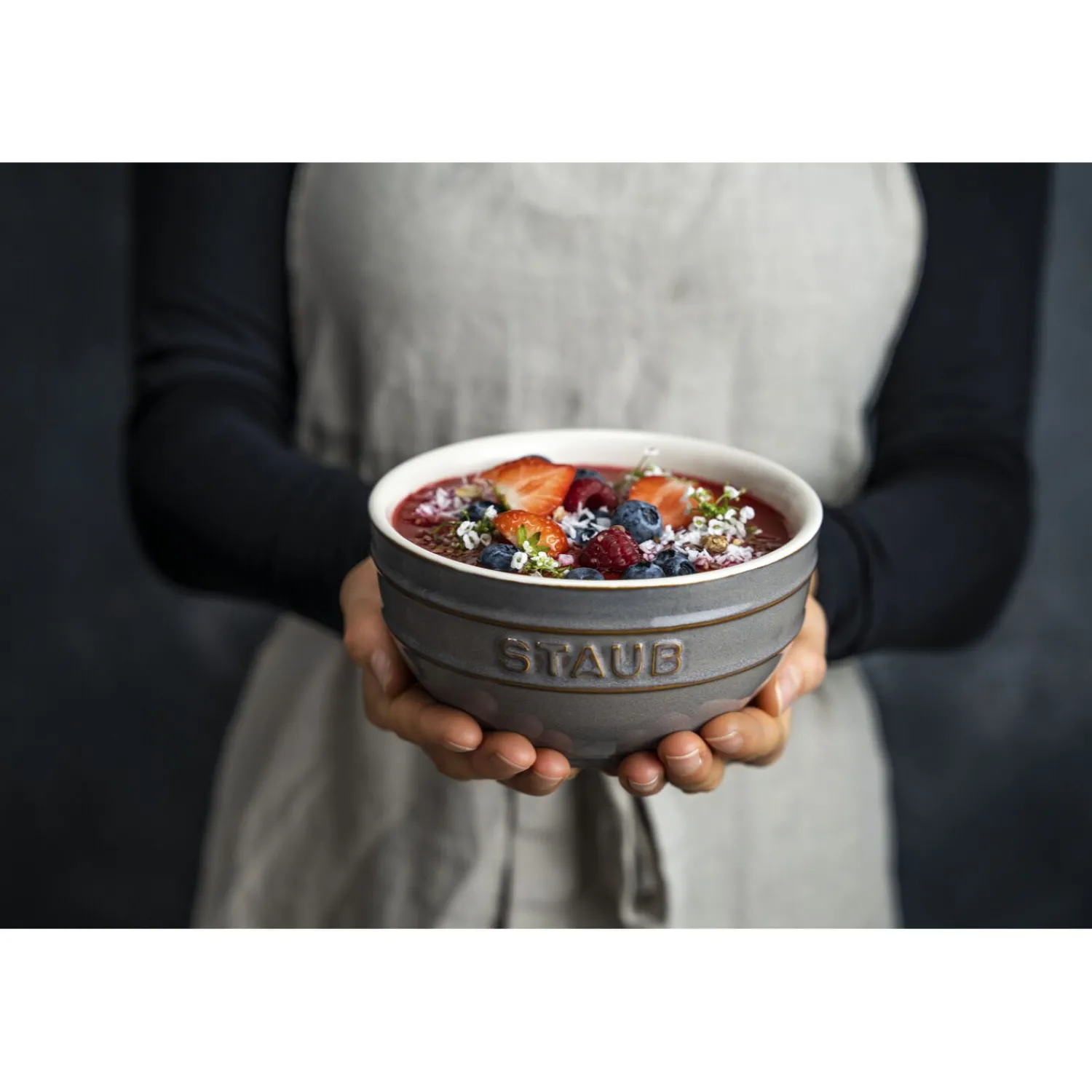 Staub Bol 14 cm, Céramique, Gris antique Clearance