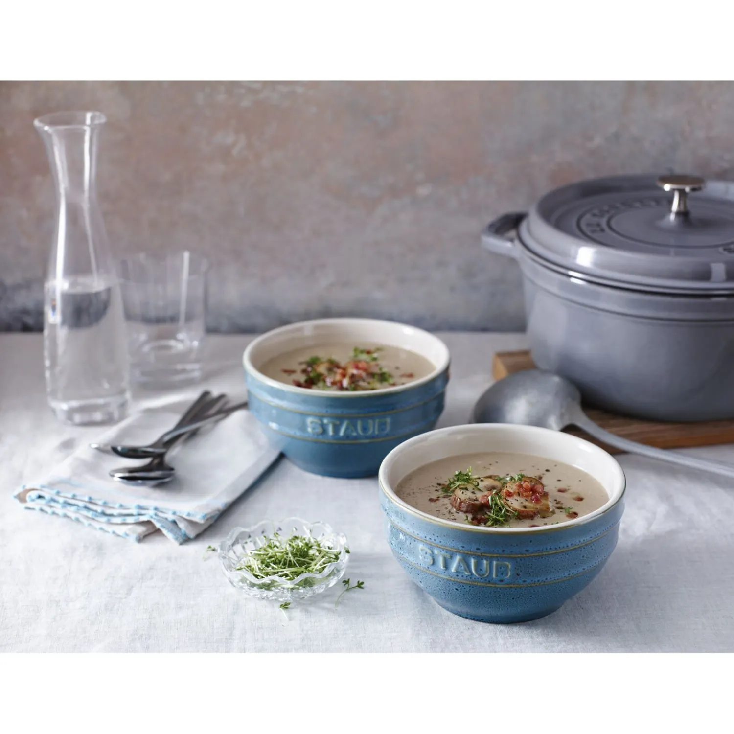 Staub Bol 14 cm, Céramique, Turquoise antique Outlet