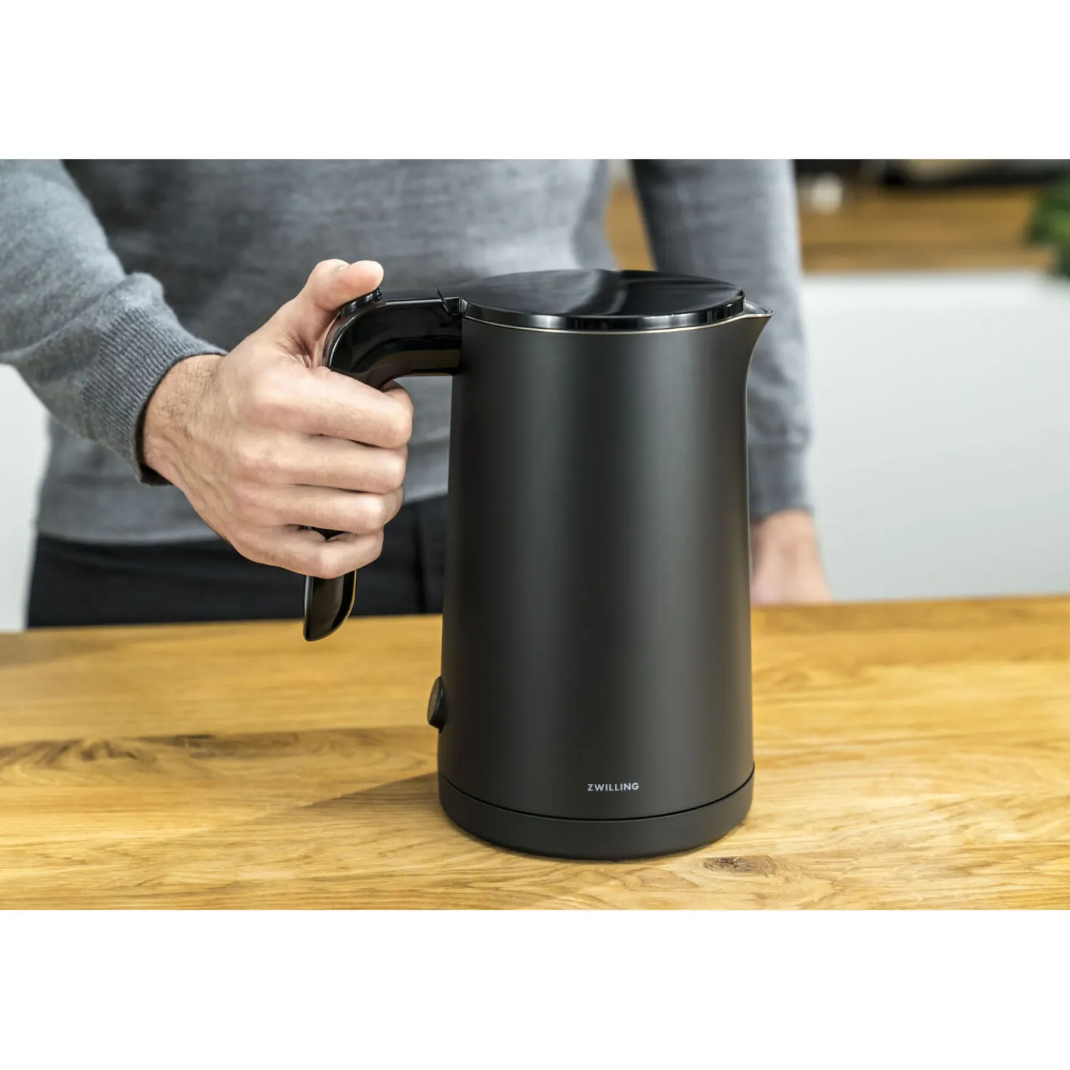ZWILLING Bouilloire électrique, 1 l, Noir mat Discount