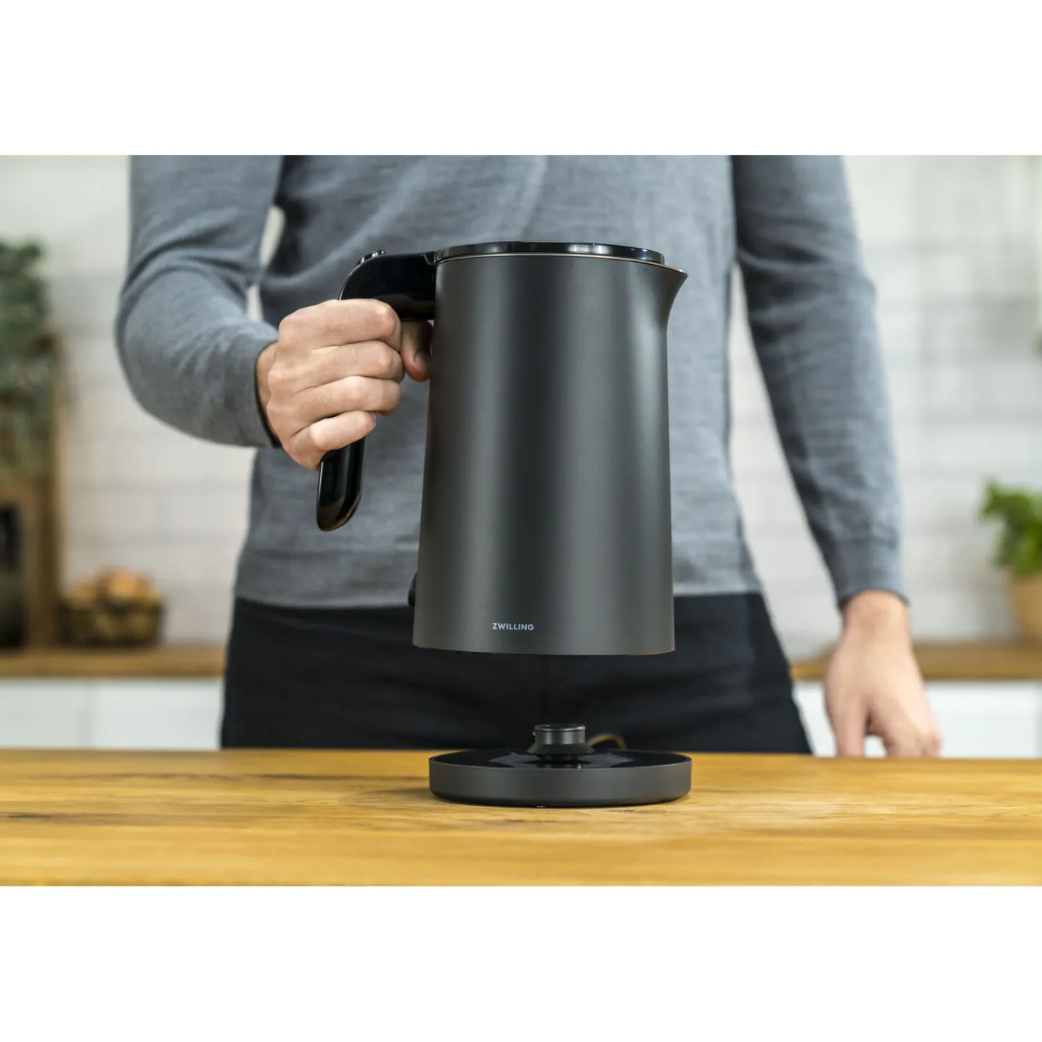 ZWILLING Bouilloire électrique, 1 l, Noir mat Discount