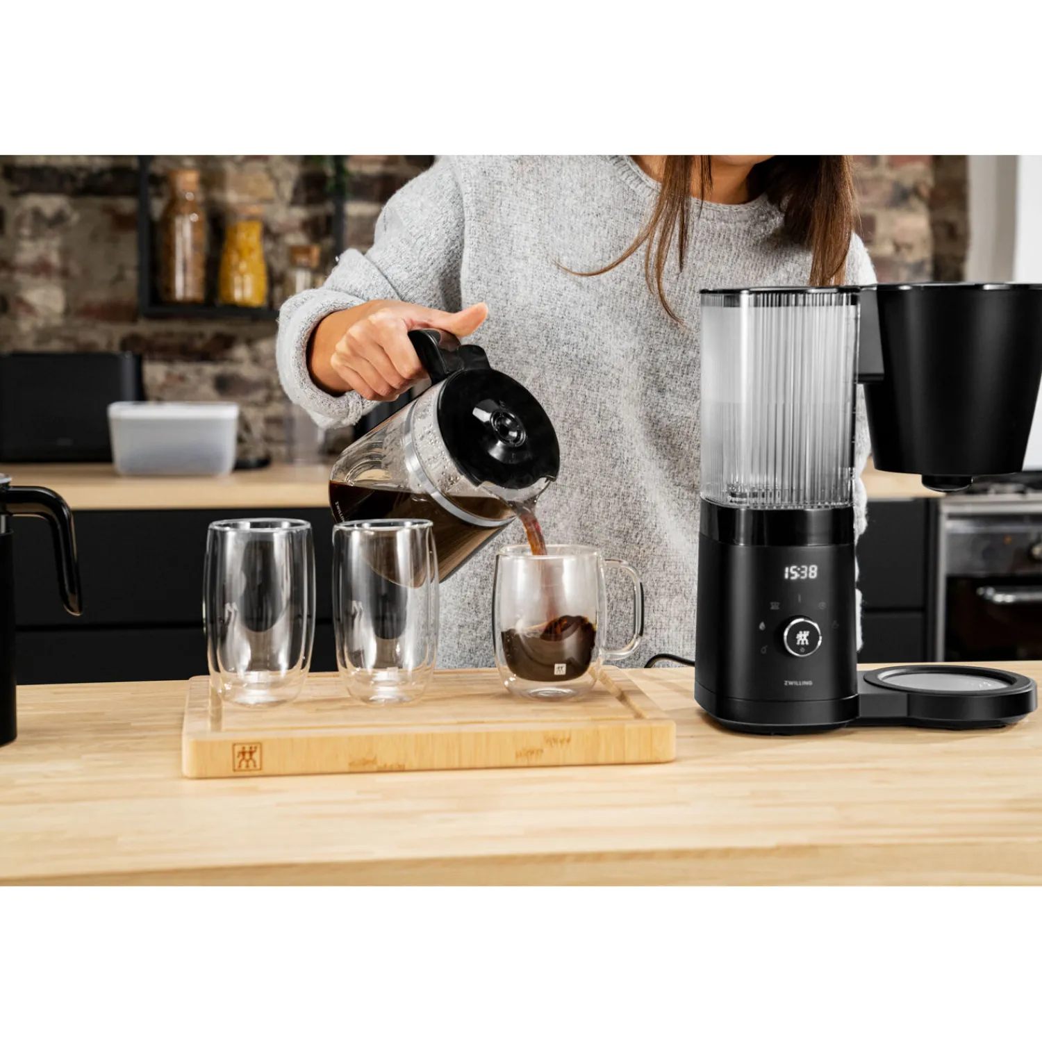 ZWILLING Cafetière avec filtre, 1,5 l, Noir mat Clearance