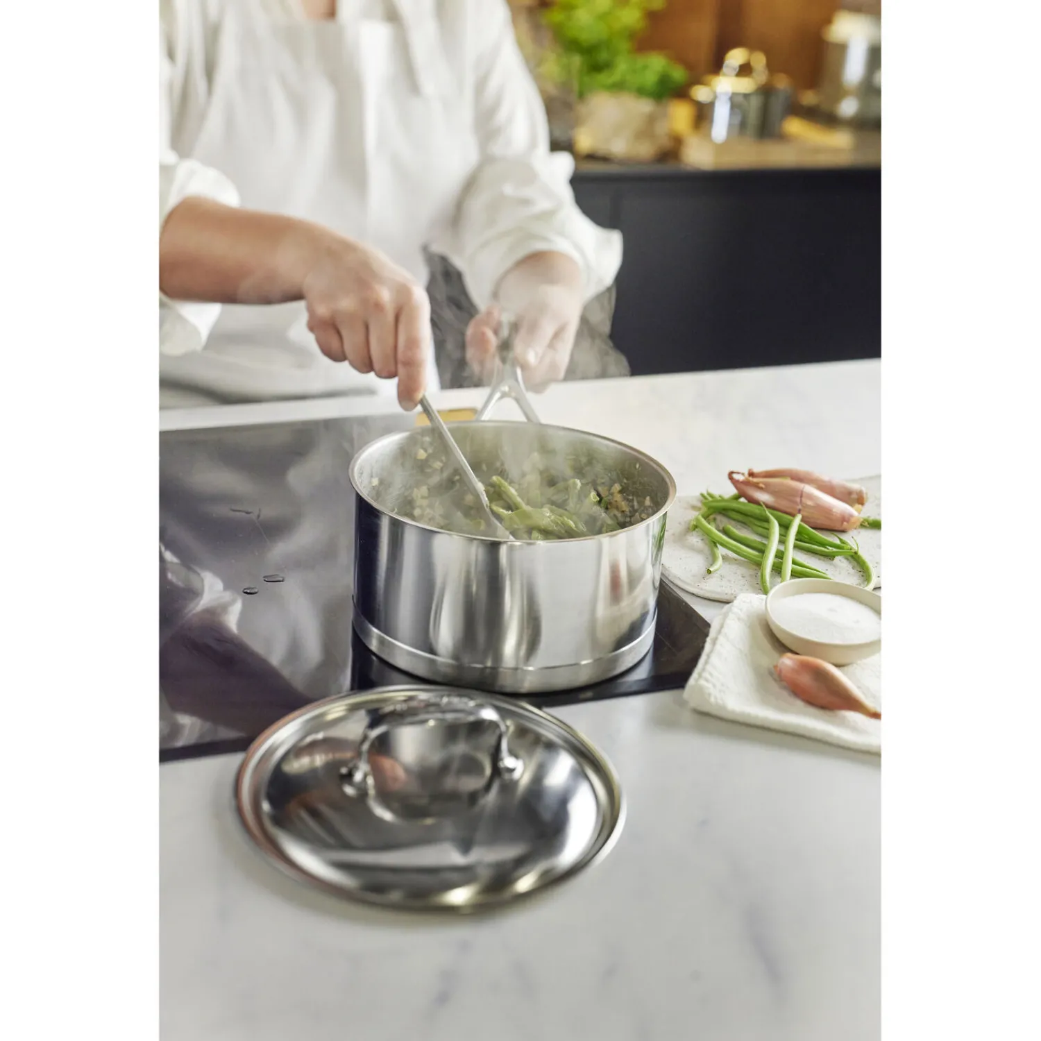 Demeyere Casserole avec couvercle 18 cm, Inox 18/10, Argent Online