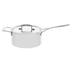 Demeyere Casserole avec couvercle 22 cm, Inox 18/10, Argent Discount
