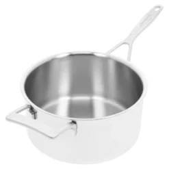 Demeyere Casserole avec couvercle 22 cm, Inox 18/10, Argent Discount
