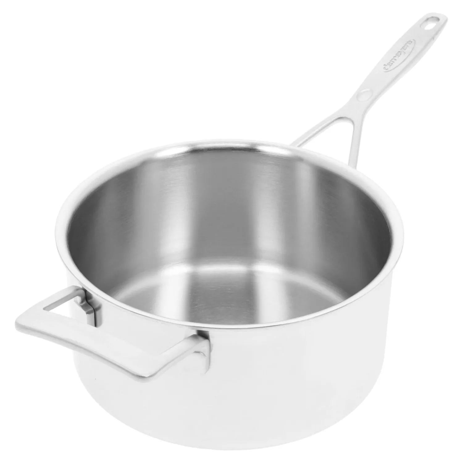 Demeyere Casserole avec couvercle 22 cm, Inox 18/10, Argent Discount