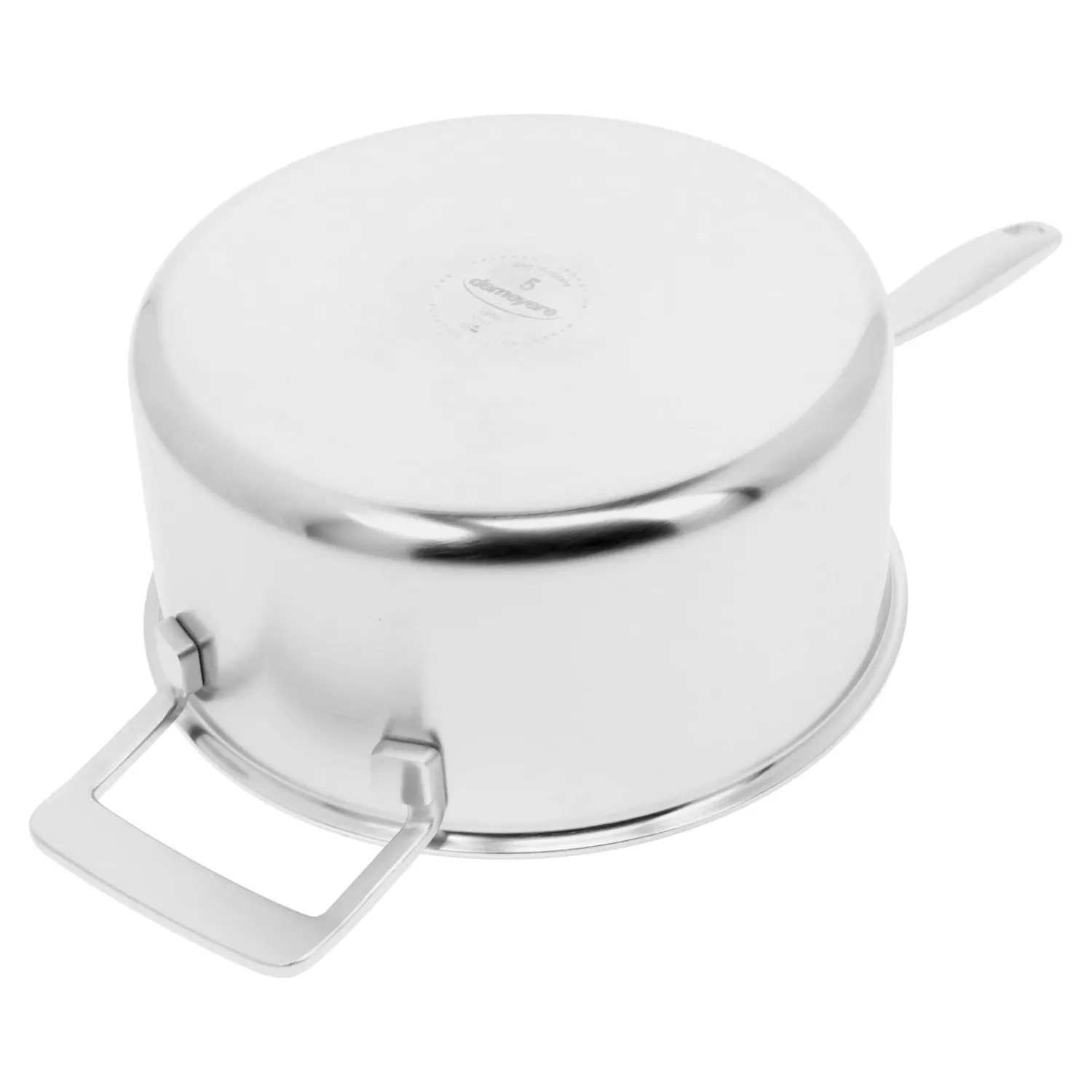 Demeyere Casserole avec couvercle 22 cm, Inox 18/10, Argent Discount