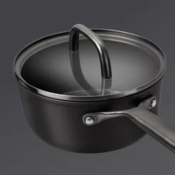 ZWILLING Casserole avec couvercle en verre 18 cm, Aluminium, Noir mat Online
