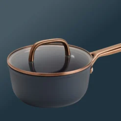 ZWILLING Casserole avec couvercle en verre 18 cm, Aluminium, Bleu Best