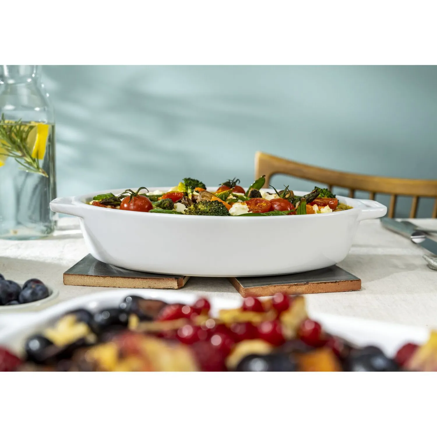 Staub 23 cm, Assiette chaude, Blanc New