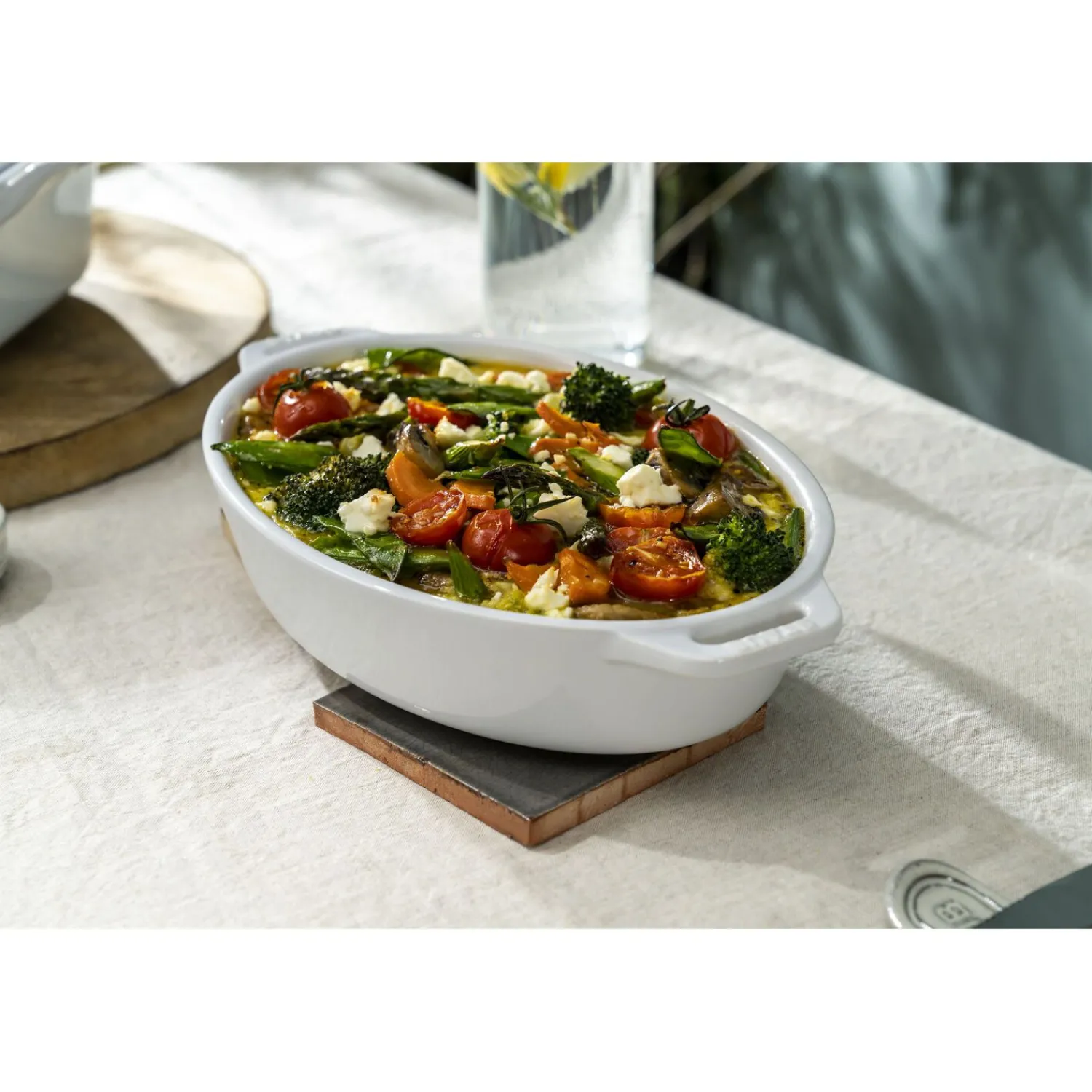 Staub 23 cm, Assiette chaude, Blanc New