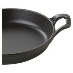Staub 20 cm, Assiette chaude, Noir mat Hot