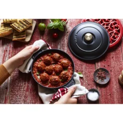Staub 20 cm, Assiette chaude , Noir mat Outlet