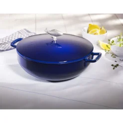 Staub 28 cm, Cocotte du pêcheur, Bleu intense Sale