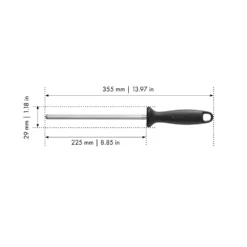 ZWILLING 21 cm, Fusil, Noir mat Best