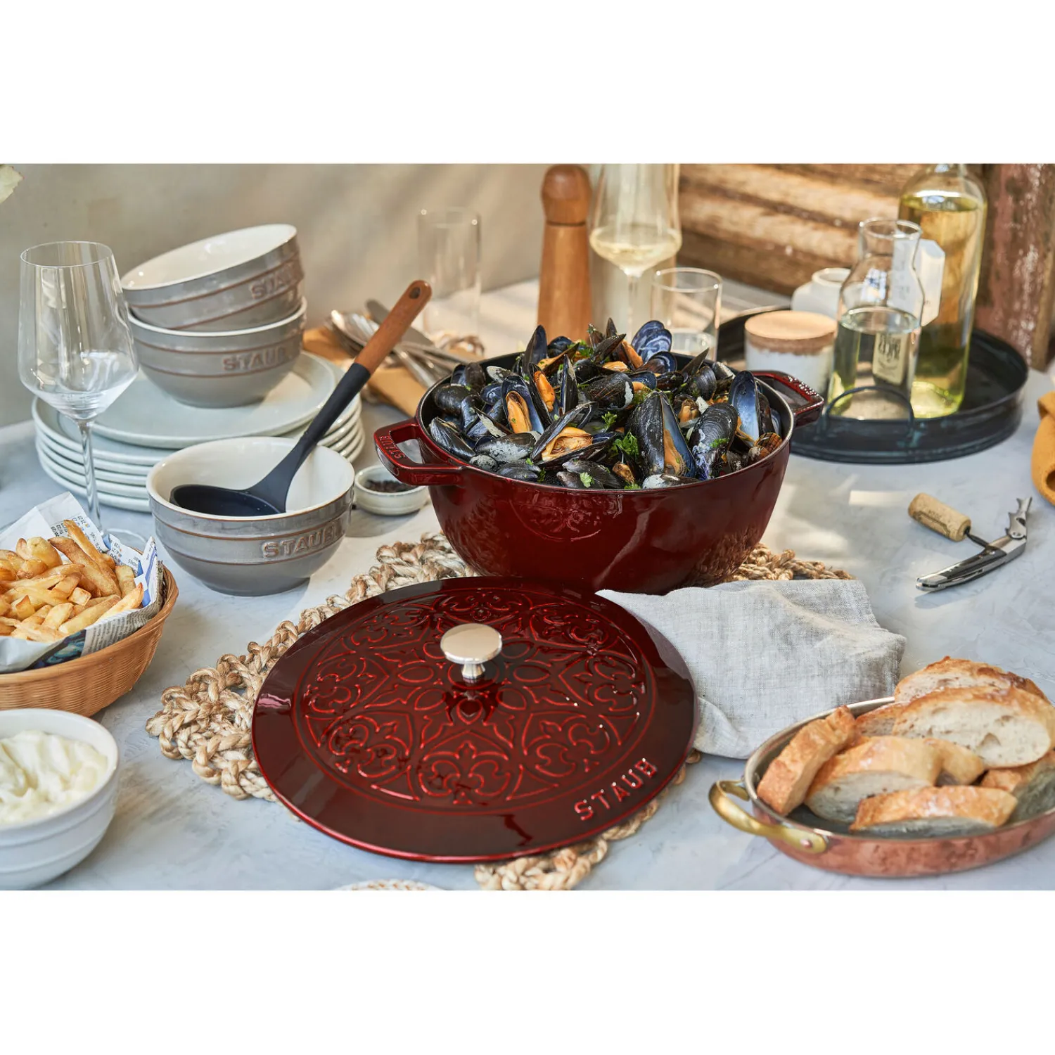 Staub 26 cm, La Marmite lys, Grenadine New