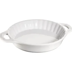 Staub 24 cm, Plat à tarte, Blanc Online