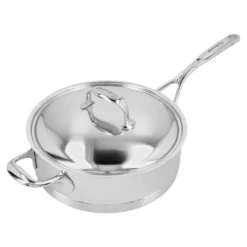 Demeyere 24 cm, Sauteuse avec couvercle, Argent