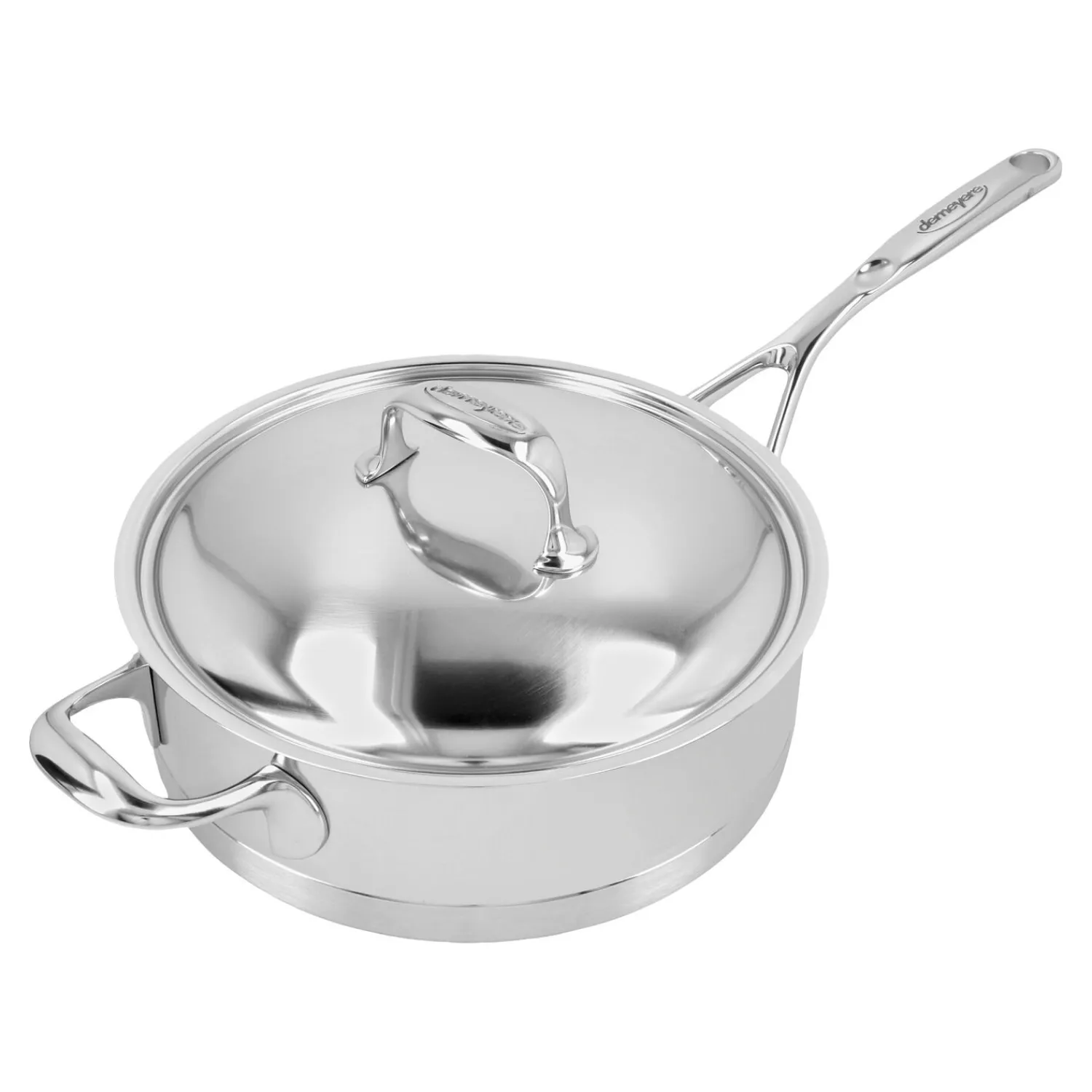 Demeyere 24 cm, Sauteuse avec couvercle, Argent