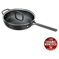 ZWILLING 28 cm, Sauteuse avec couvercle en verre, Noir mat